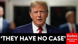 BREAKING Trump Rails Against Judge Biden Outside Of NYC Hush Money Trial Courtroom