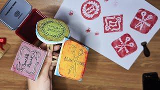 اخيرا وفر فلوس الطباعة واصنع بنفسك ختم خاص بمشروعك حصريا  SIMPLE DIY STAMP