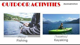 OUTDOOR ACTIVITIES  in English _ VOCABULARY