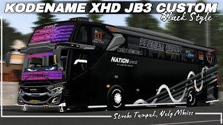 Share  Kodename Bussid V4.3.2 Xhd To Jb3 Custom Black Style Cortas Dobel Velg Mbois Strobo Tumpuk