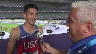 Utahs Grant Fisher talked with KSL TV after a bronze in the Olympic 10000 meters