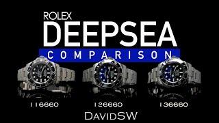 Rolex Deepsea Comparison 116660 126660 and 136660