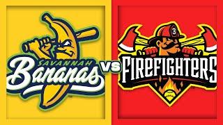 Savannah Bananas vs The Firefighters in Buffalo New York Live on ESPN