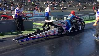 Crew Chief FURIOUS after Larry “Spiderman” McBride’s Top Fuel Nitro Motorcycle Destroys Tire