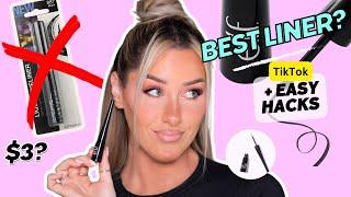 BEST $3 EYELINER + HACKS EASY PERFECT WINGS