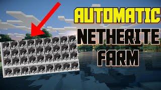 Minecraft - AUTOMATIC NETHERITE FARM Tutorial JAVA  BEDROCK  XBOX  WINDOWS