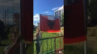 Drenasta TİKA Tabelası Arnavutluk Bayrağı ile Kapatıldı
