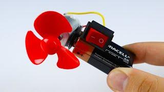 Mini Elektrikli Cep Fanı Nasıl Yapılır - Mini Vantilatör