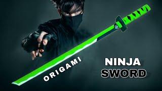 Ninja Origami Sword  Japanese Paper Katana Sword Tutorial