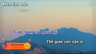 Karaoke NHÂN SINH QUÁN - JIN TUẤN NAM Guitar Solo BeatTone Nữ Muối Music  Tháng Năm