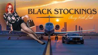 Alexis tries Black Stockings ‍ Classy Rich Look  feat. SugarDaddyMeet