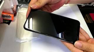 Iphone x grey install tempered glass clear and case clear cr