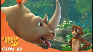 Rhinos Glow Up - Jungle Beat Munki and Trunk  Kids Animation 2021