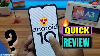 Mi A3 Android 10 Whats New? Quick Review Hindi by @ashishnayakone