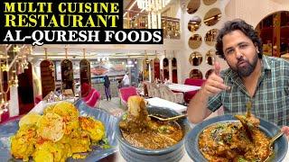MULTI CUISINE RESTAURANT  AL-QURESH FOODS  ELEGANT AMBIENCE WITH  UNIQUE TASTE  BEST FOOD EVER
