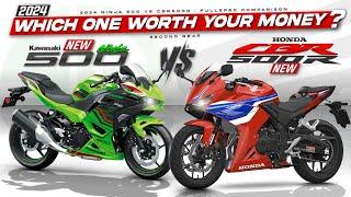 2024 Kawasaki Ninja 500 vs Honda CBR500R  ┃ Battle of the Budget Sportbikes