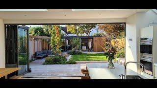 Large Family Garden with Stunning Pergola and Garden Room Office