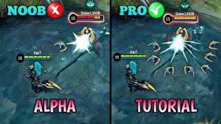 ALPHA TUTORIAL 2023  MASTER ALPHA IN JUST 13 MINUTES  BUILD COMBO AND MORE  MLBB