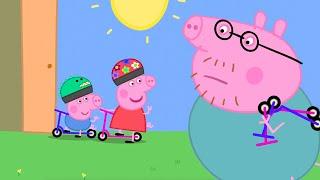 Ir al colegio en scooter  Peppa Pig en Español Episodios Completos