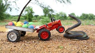 Jcb Snake Eggs Loading Mahindra 275Di Tractor  Indo Farm Tractor  Cs Toy