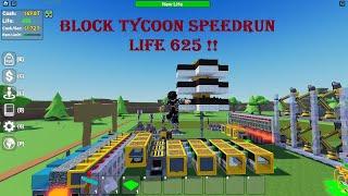 Roblox Block tycoon speedrun life 625  #roblox #blocktycoon