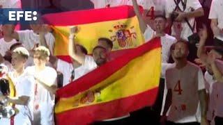 La selección española celebra su cuarta Eurocopa en Cibeles