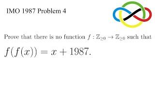 Why No Such Function?  International Mathematical Olympiad 1987 Problem 4