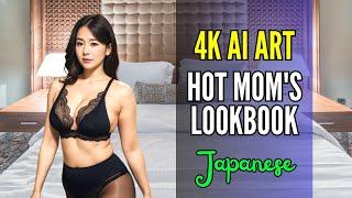 【AI ART】Hot Moms Japanese Sexy Lingerie Black - Ai Lookbook Girlai sexy girlbbw
