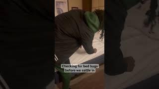 Make sure you do this before you settle in at any hotel. #hotel #bedbug