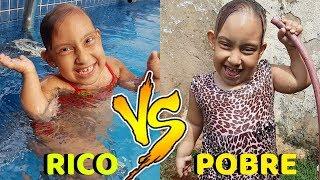 Rico VS Pobre se virando no calor - MC Divertida