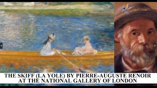 The Skiff La Yole by Pierre Auguste Renoir at The National Gallery of London