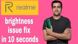 Realme outdoor brightness problem fix in 10s   realme ki brightness problem kese fix kare