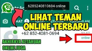 CARA MELIHAT TEMAN ONLINE DI GB WHATSAPP 2023