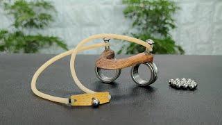 Best DIY slingshot  Compact simple and use a new feeling  Wood Art TG