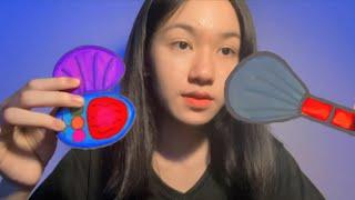 ASMR Thai Doing your makeup with paper cosmetics.เเต่งหน้าด้วยกระดาษพูด Eng ทั้งคลิป