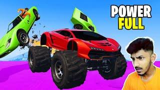 Super Power Monster Truck  Mid Air Stunt Race - GTA 5 Stunt Race Tamil - Sharp Tamil Gaming