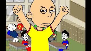 Caillou gets mad in classGROUNDED