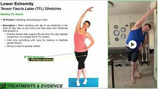 Tensor Fascia Latae TFL  Stretches for IT Band Syndrome
