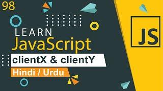 JavaScript ClientX & ClientY Tutorial in Hindi  Urdu