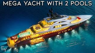 Touring the CRAZIEST MegaYacht in The WORLD With a 2 Story Pool