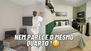 TRANSFORMAÇÃO DE QUARTO EM UM DIA SEM GASTAR MUITO ANTES E DEPOIS MAIS LINDO