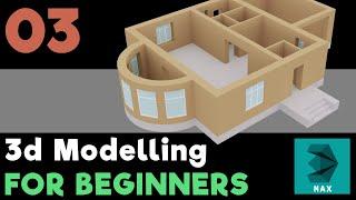 3dsMax House Modeling  Step By Step Part 03