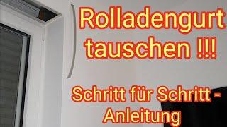 Rolladengurtband tauschen - Schritt für Schritt Anleitung als DIY do it yourself