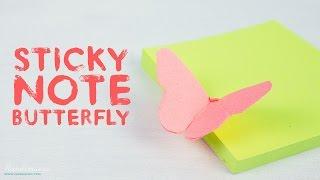 Sticky Note Butterfly