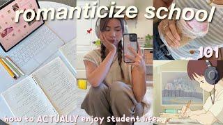 how to ROMANTICIZE SCHOOL 101 enjoy A+ student life study motivationpinterest girl routine