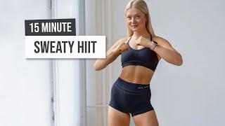 15 MIN SWEATY HIIT Workout - No Equipment No Repeat Killer Non-stop Cardio Burn calories at home