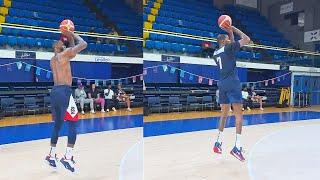 LeBron James Shooting Contest vs Kevin Durant & Devin Booker 2024 Team USA Basketball