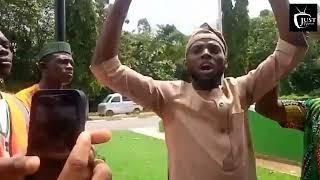 Muslim students protest as FUNAAB Authority bar Islamic sisters in Niqob from entering campus