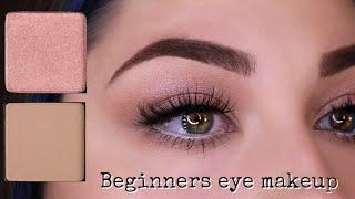 Beginner Eye Makeup Using Two Eyeshadows  Online makeup academy review  How to apply eyeshadow