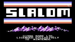 Slalom - NES Gameplay